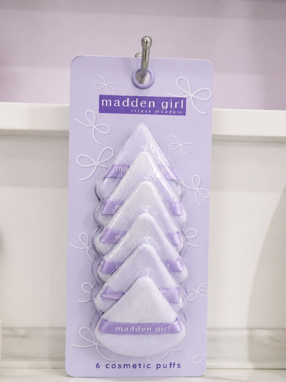 Madden Girl Lavender Cosmetic Makeup Puffs 6-Pack
